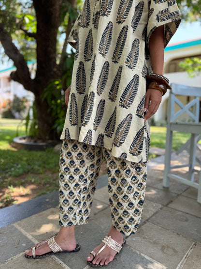 Anaar Ajrakh Co-ord with Afghani Pants