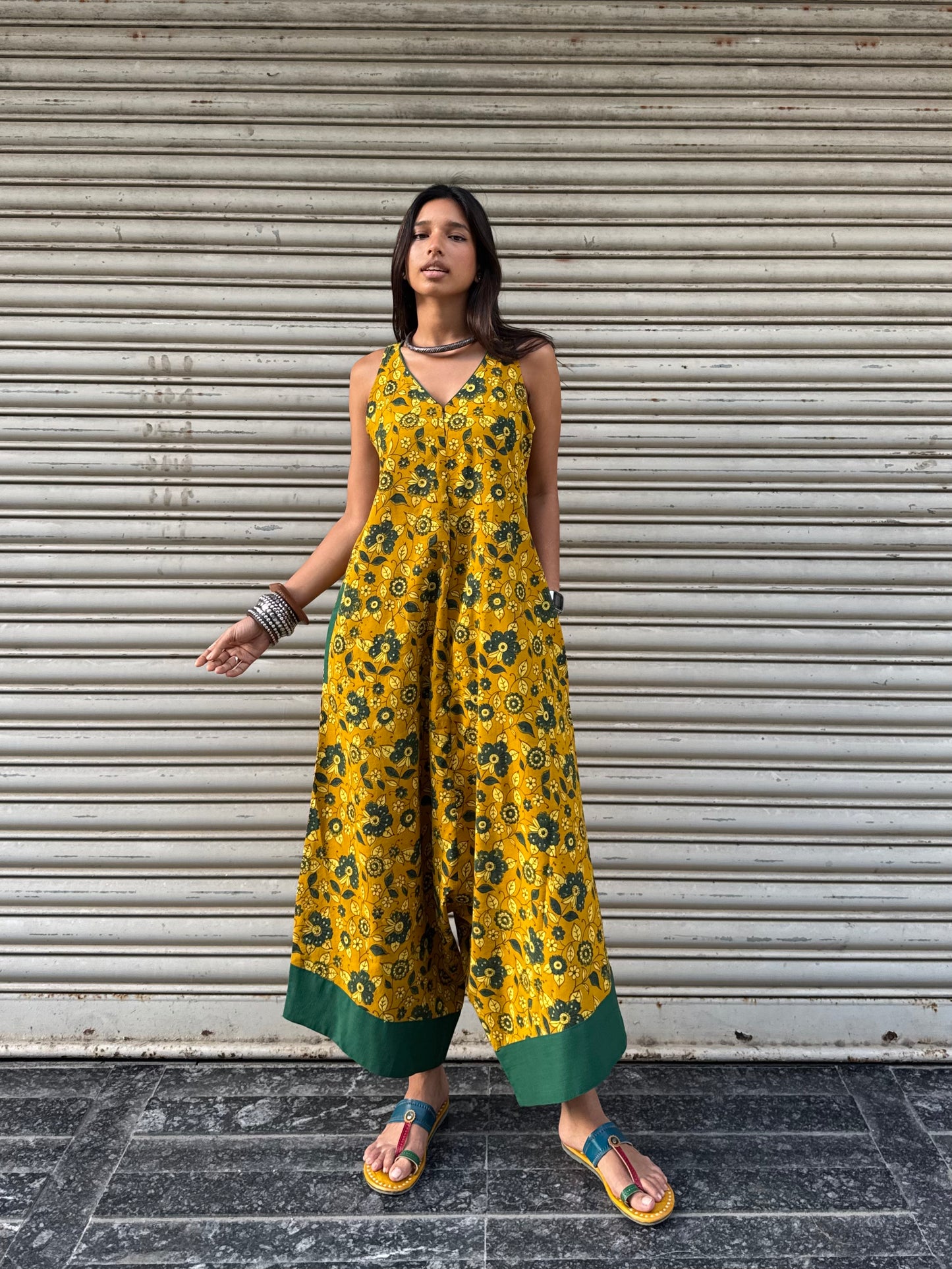 Sunehri Ajrakh Suhaani Jumpsuit