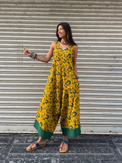 Sunehri Ajrakh Suhaani Jumpsuit