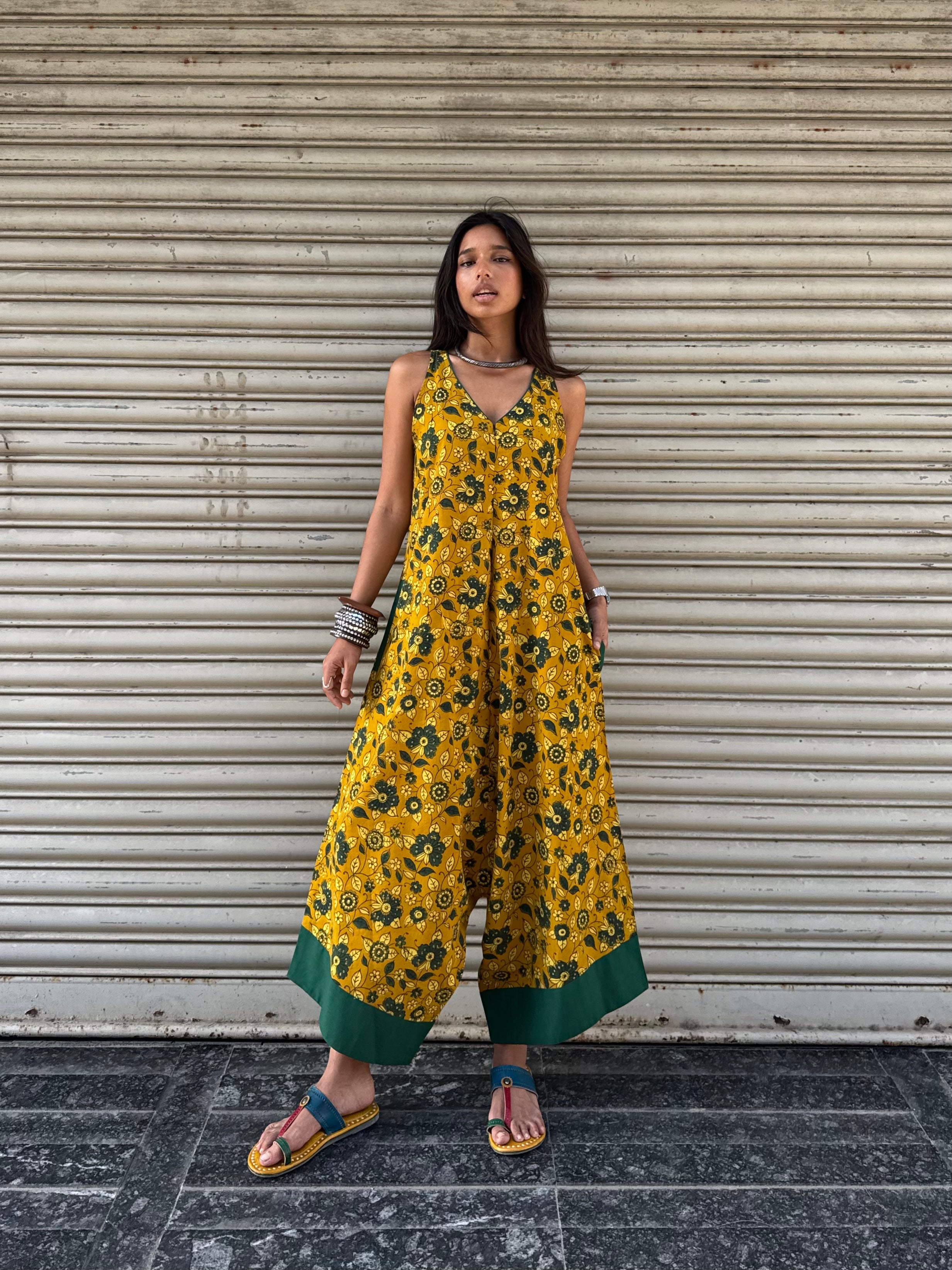 Sunehri Ajrakh Suhaani Jumpsuit