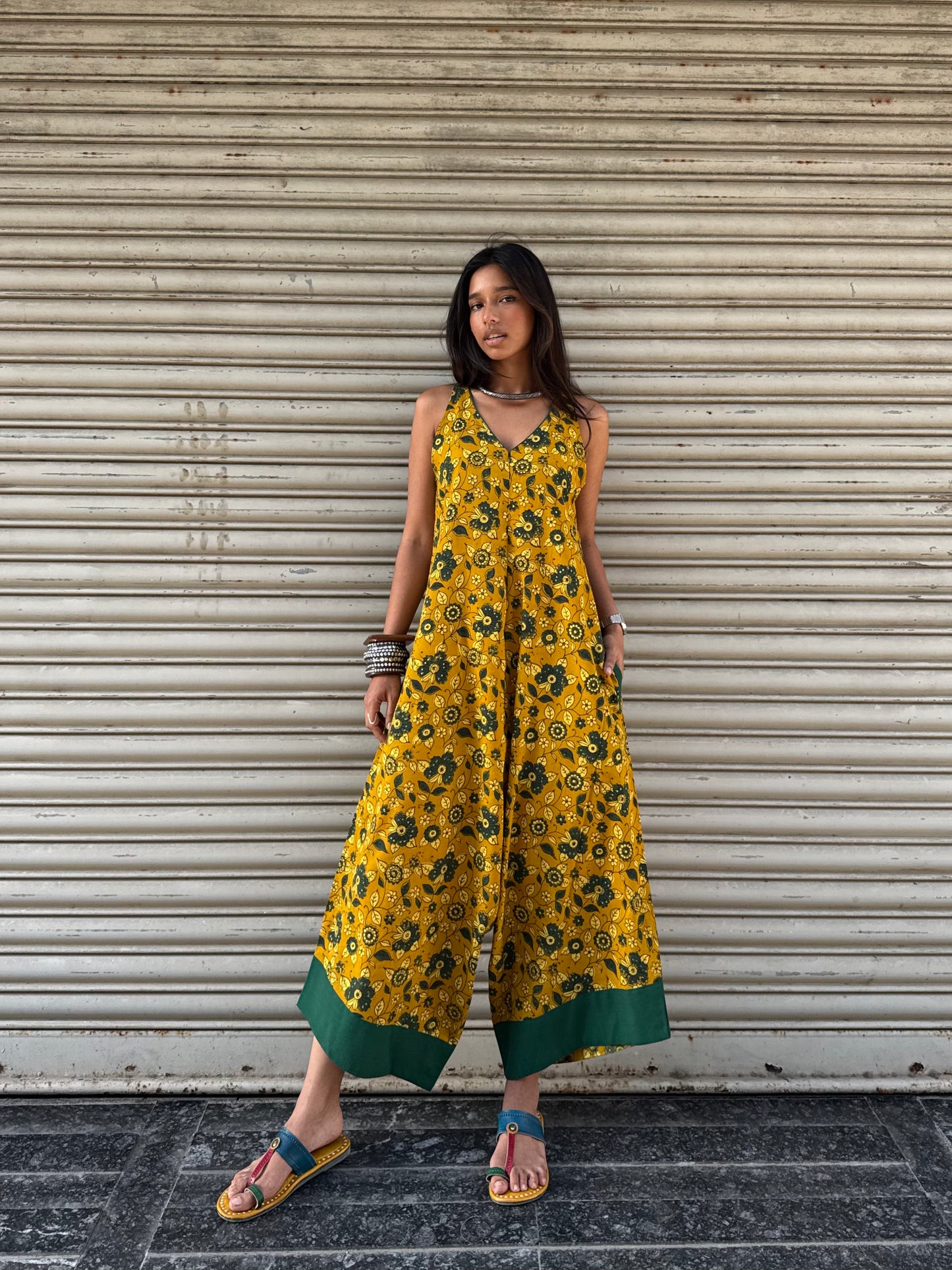Sunehri Ajrakh Suhaani Jumpsuit