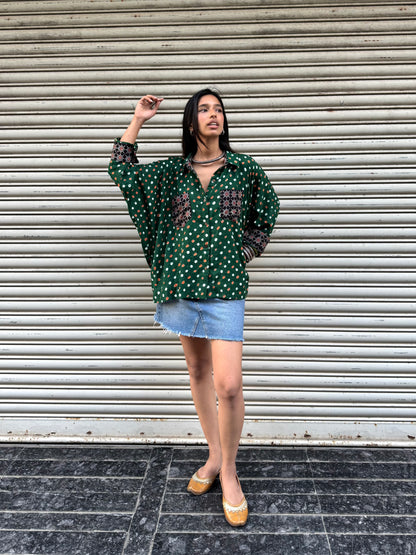 Forrest Bandhani Cotton Shirt