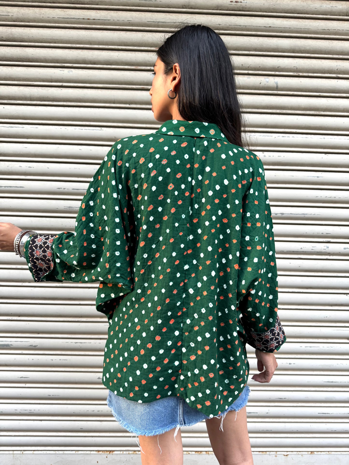 Forrest Bandhani Cotton Shirt