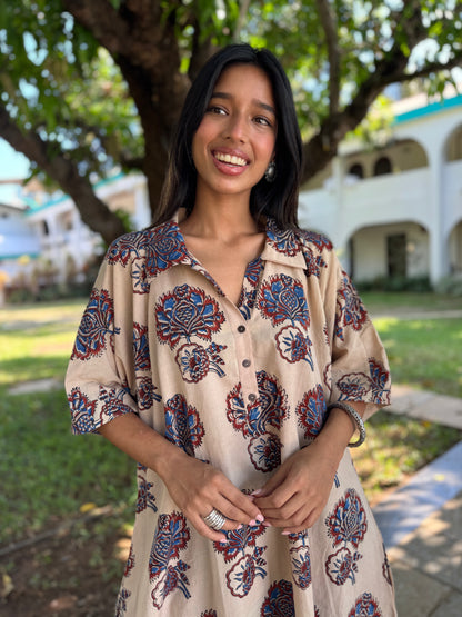 Aabha Ajrakh Co-ord with Culottes