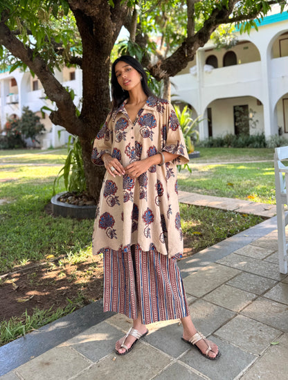 Aabha Ajrakh Co-ord with Culottes
