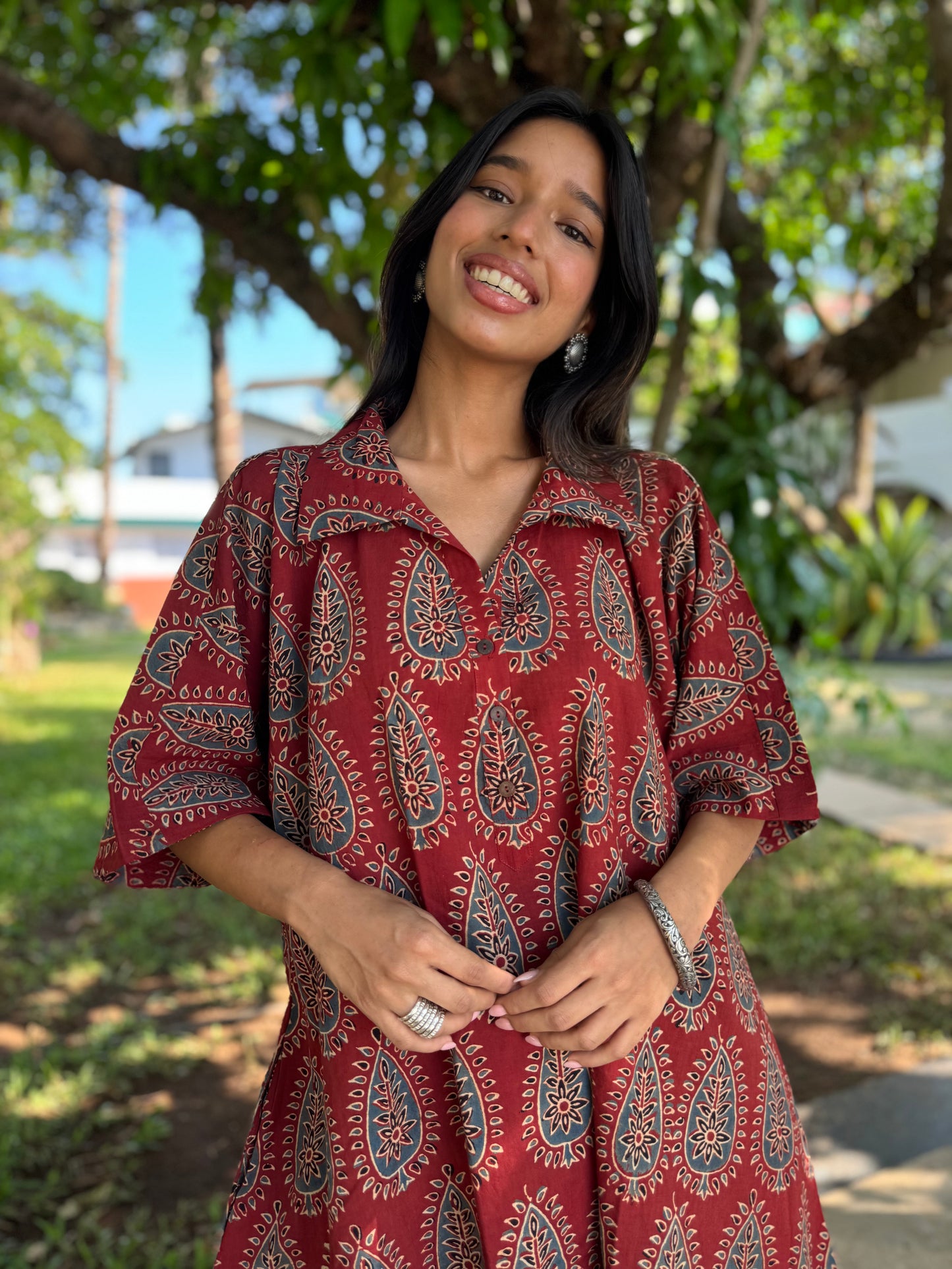 Kumhar Ajrakh Co-ord with Culottes