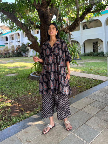 Kaashi Ajrakh Co-ord with Culottes