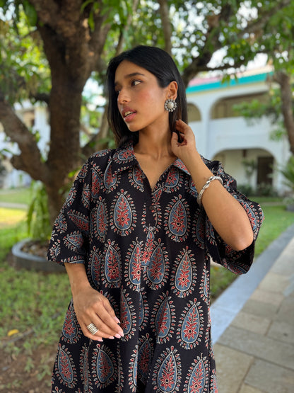 Kaashi Ajrakh Co-ord with Culottes