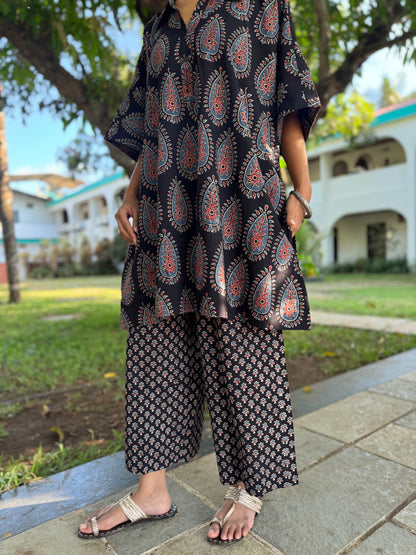 Kaashi Ajrakh Co-ord with Culottes