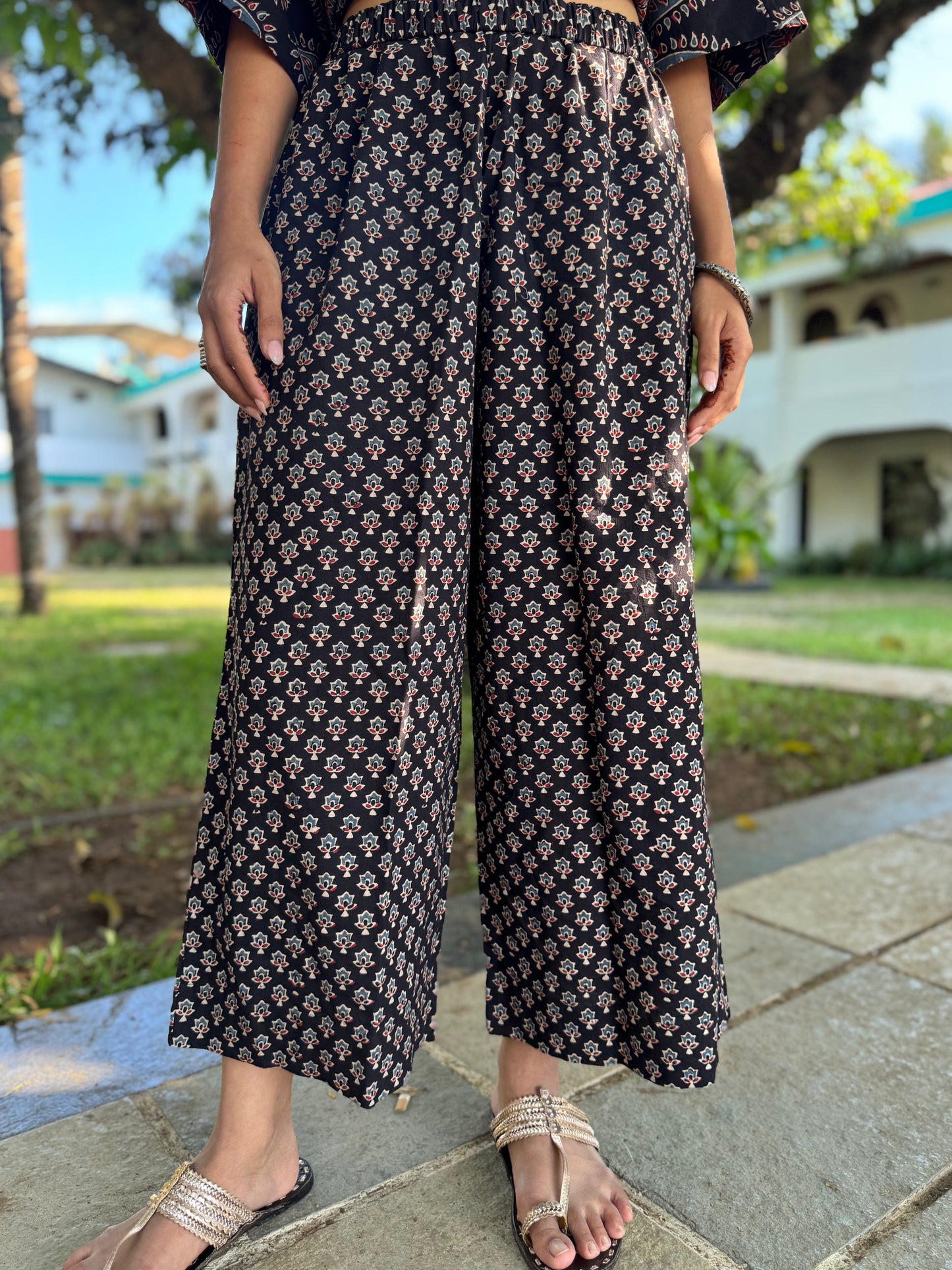 Kaashi Ajrakh Co-ord with Culottes