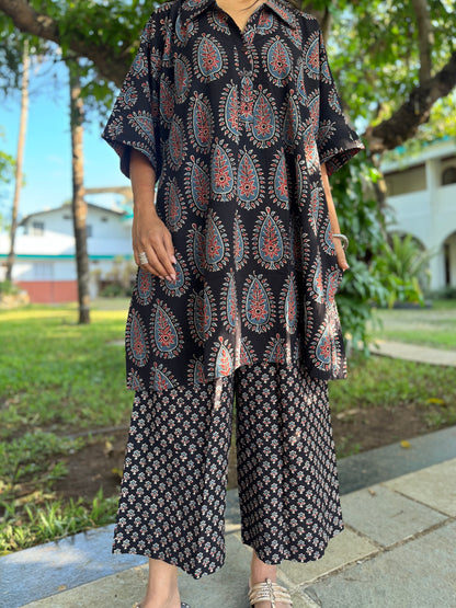 Kaashi Ajrakh Co-ord with Culottes