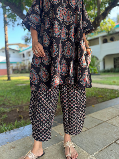 Kaashi Ajrakh Co-ord with Afghani Pants