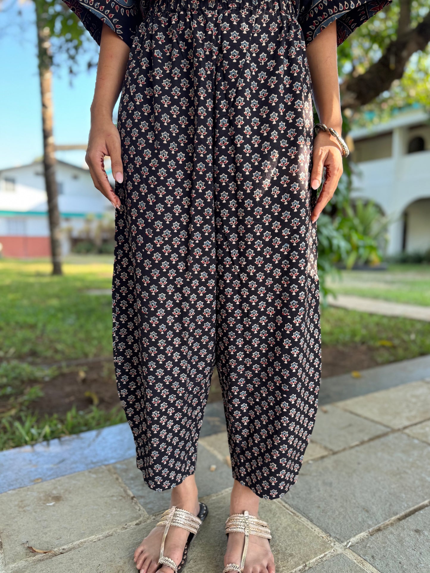 Kaashi Ajrakh Co-ord with Afghani Pants