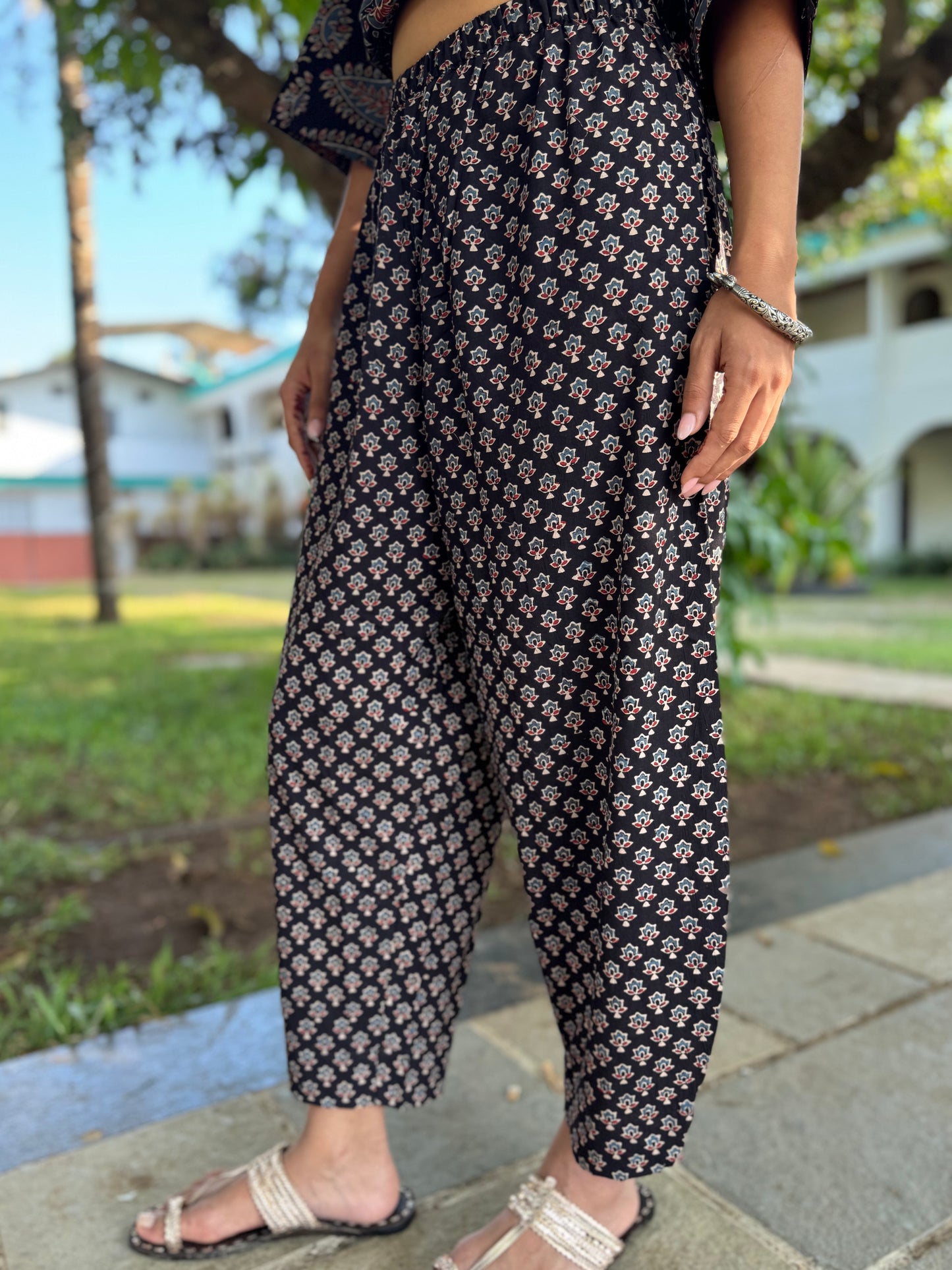 Kaashi Ajrakh Co-ord with Afghani Pants