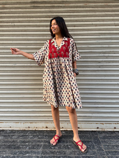 Kora Chulbuli Cotton Dress (READY TO DISPATCH)