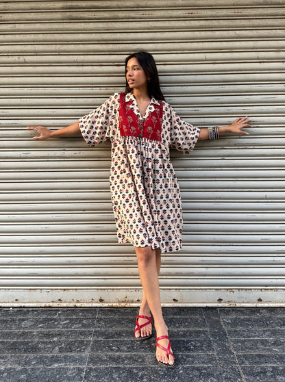 Kora Chulbuli Cotton Dress (READY TO DISPATCH)