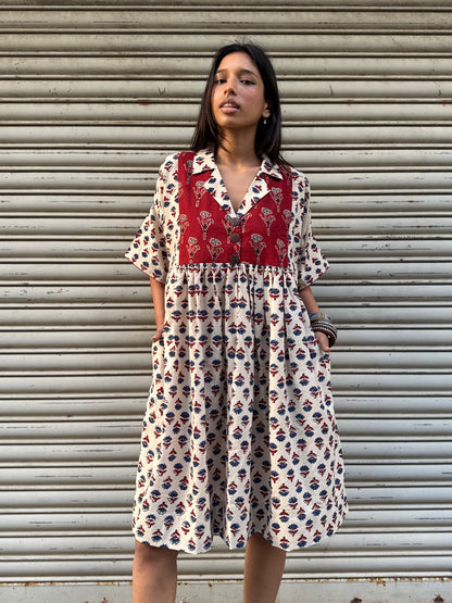 Kora Chulbuli Cotton Dress (READY TO DISPATCH)