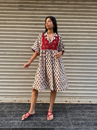 Kora Chulbuli Cotton Dress (READY TO DISPATCH)