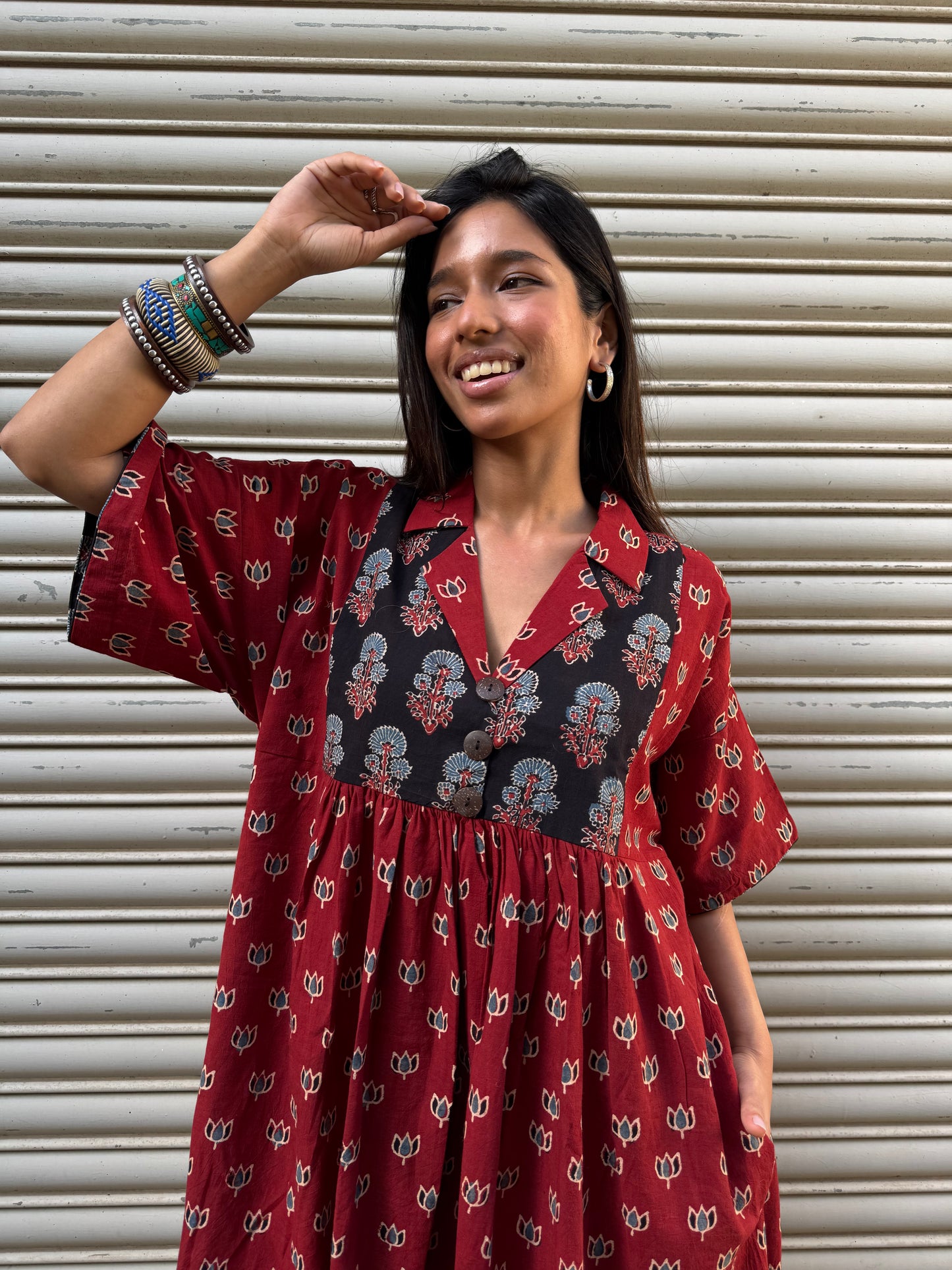 Lotus Chulbuli Cotton Dress (READY TO DISPATCH)