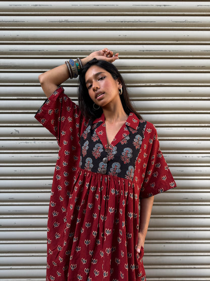 Lotus Chulbuli Cotton Dress (READY TO DISPATCH)