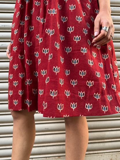 Lotus Chulbuli Cotton Dress (READY TO DISPATCH)