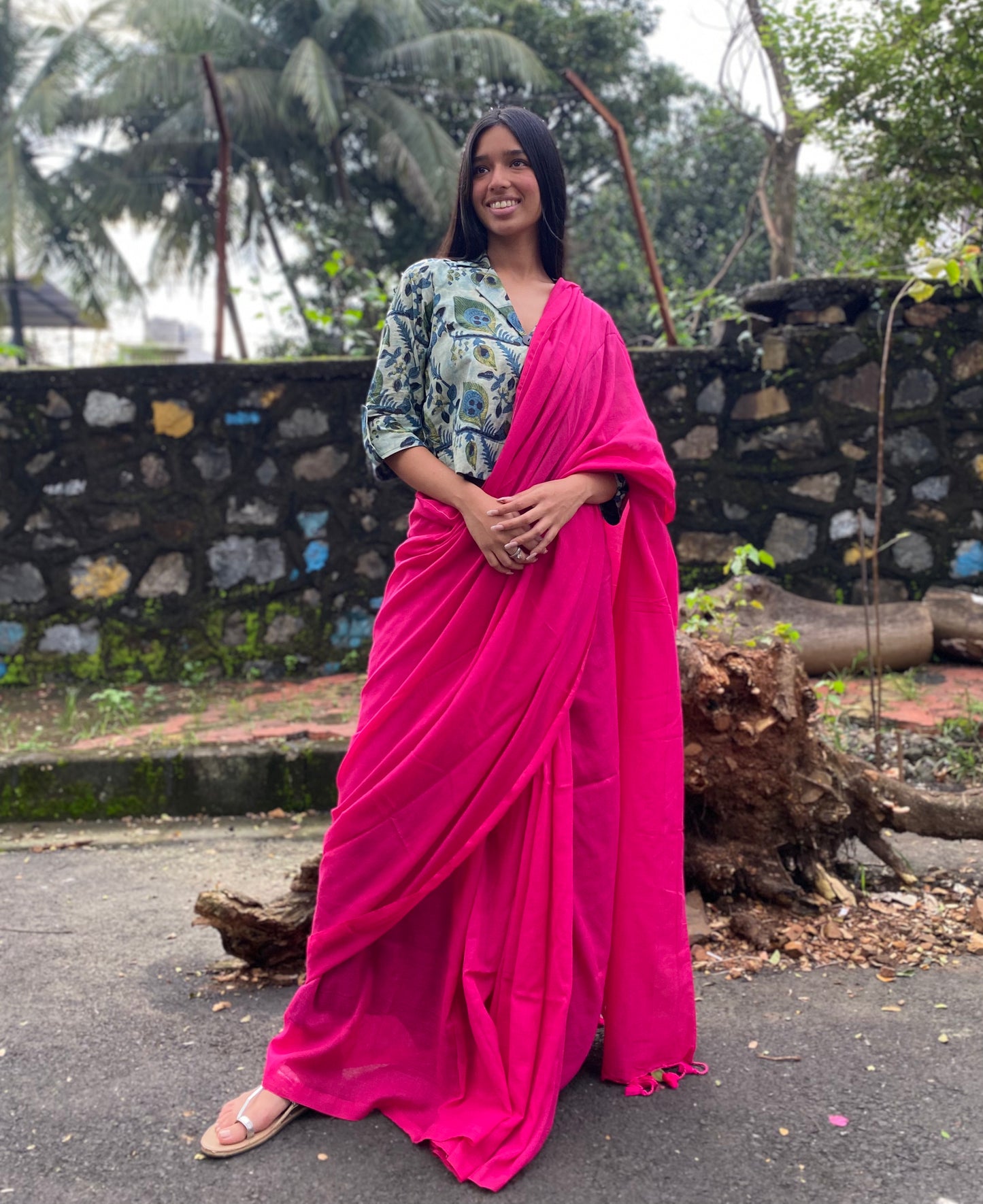 Rani Mul Cotton Saree