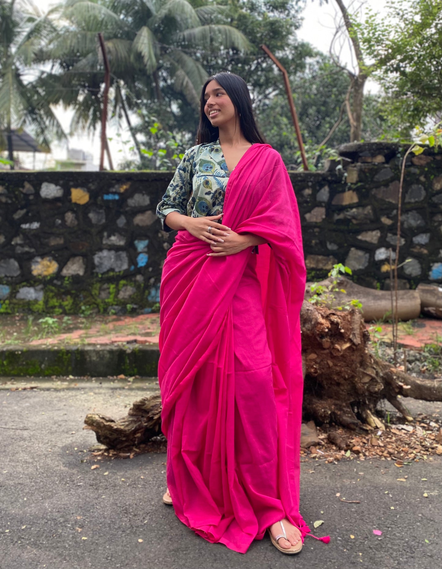 Rani Mul Cotton Saree