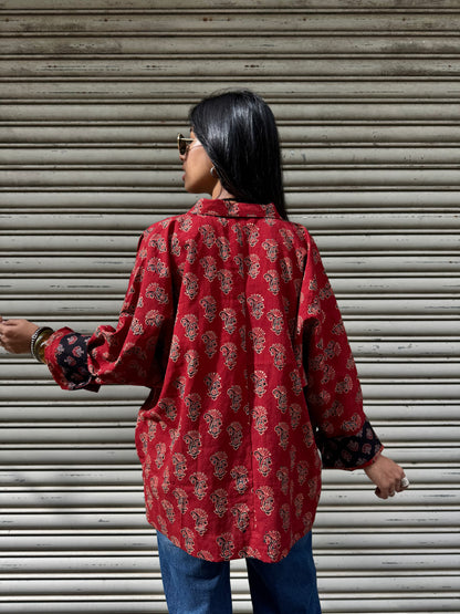 Ambi Ajrakh Cotton Shirt