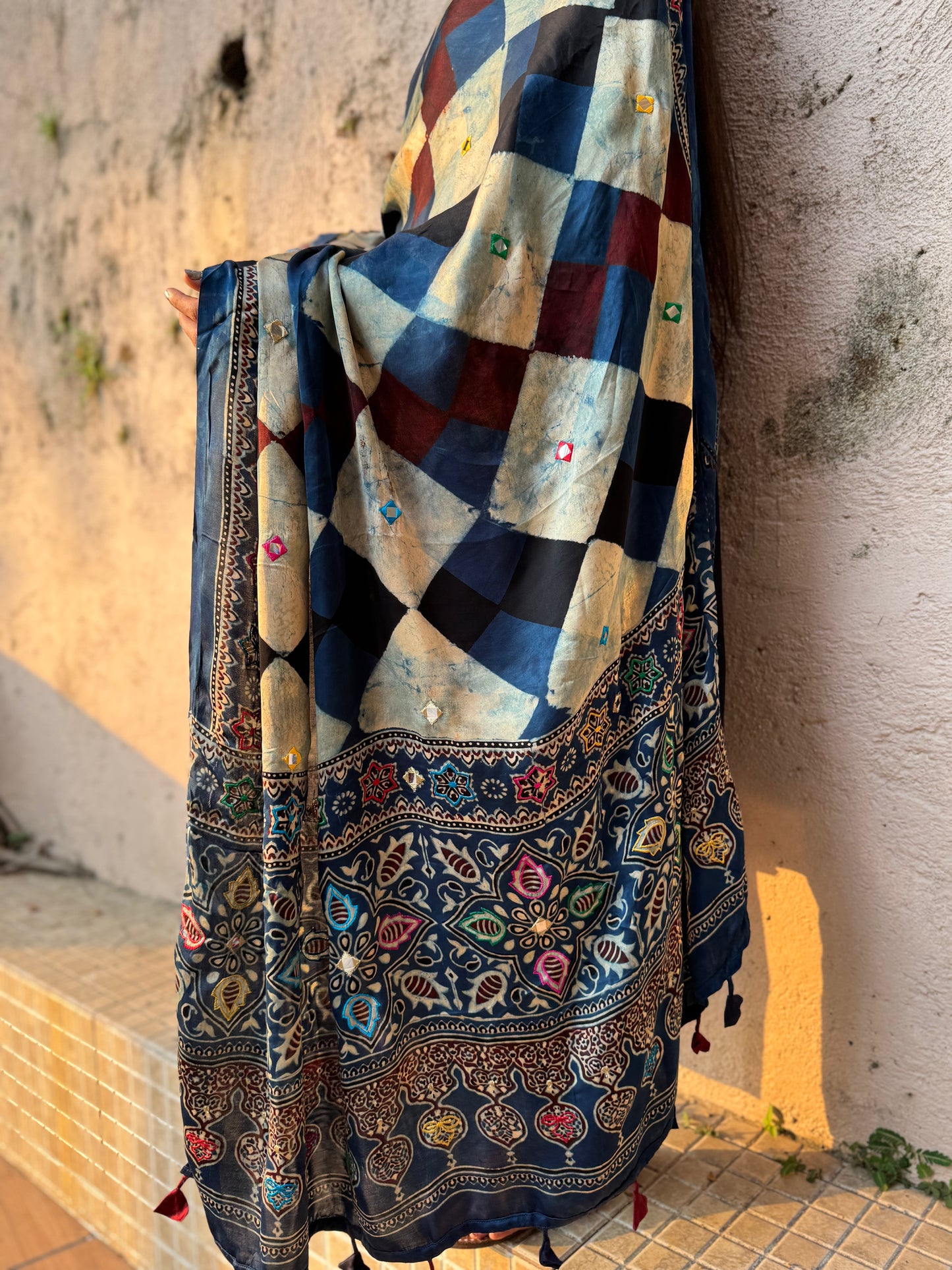 Noor Modal Silk Embroidered Dupatta