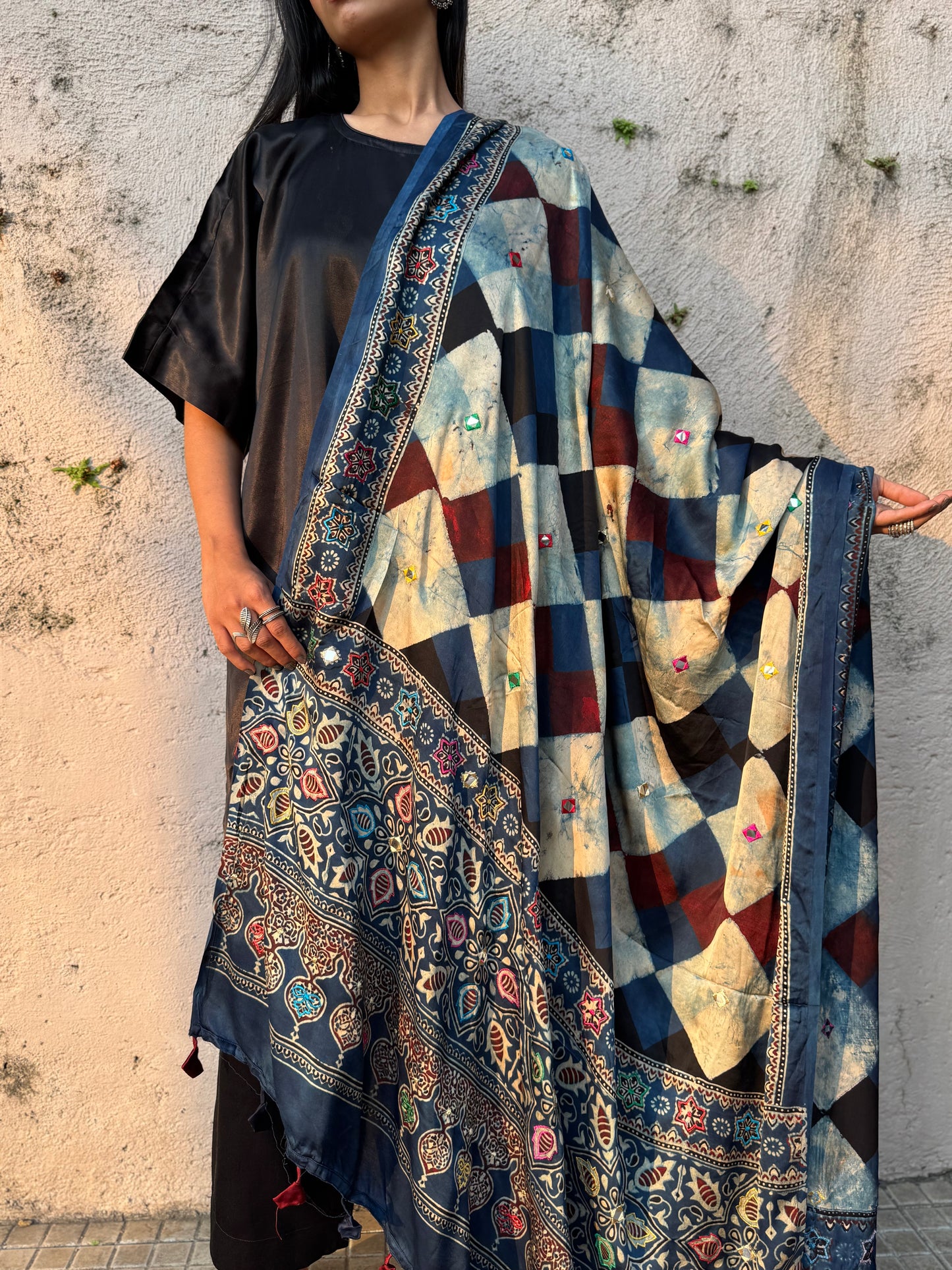 Noor Modal Silk Embroidered Dupatta