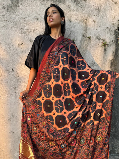 Saanjh Modal Silk Embroidered Dupatta
