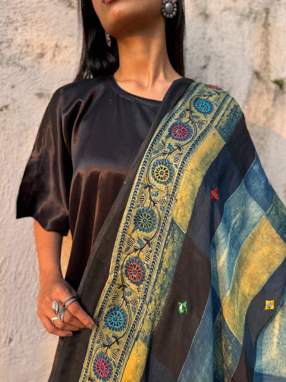 Aarohi Modal Silk Embroidered Dupatta