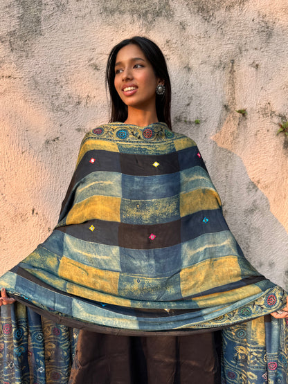 Aarohi Modal Silk Embroidered Dupatta