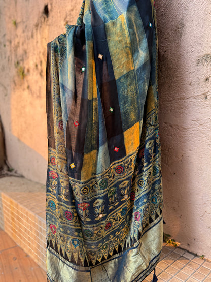 Aarohi Modal Silk Embroidered Dupatta