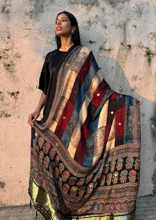 Anaya Modal Silk Embroidered Dupatta