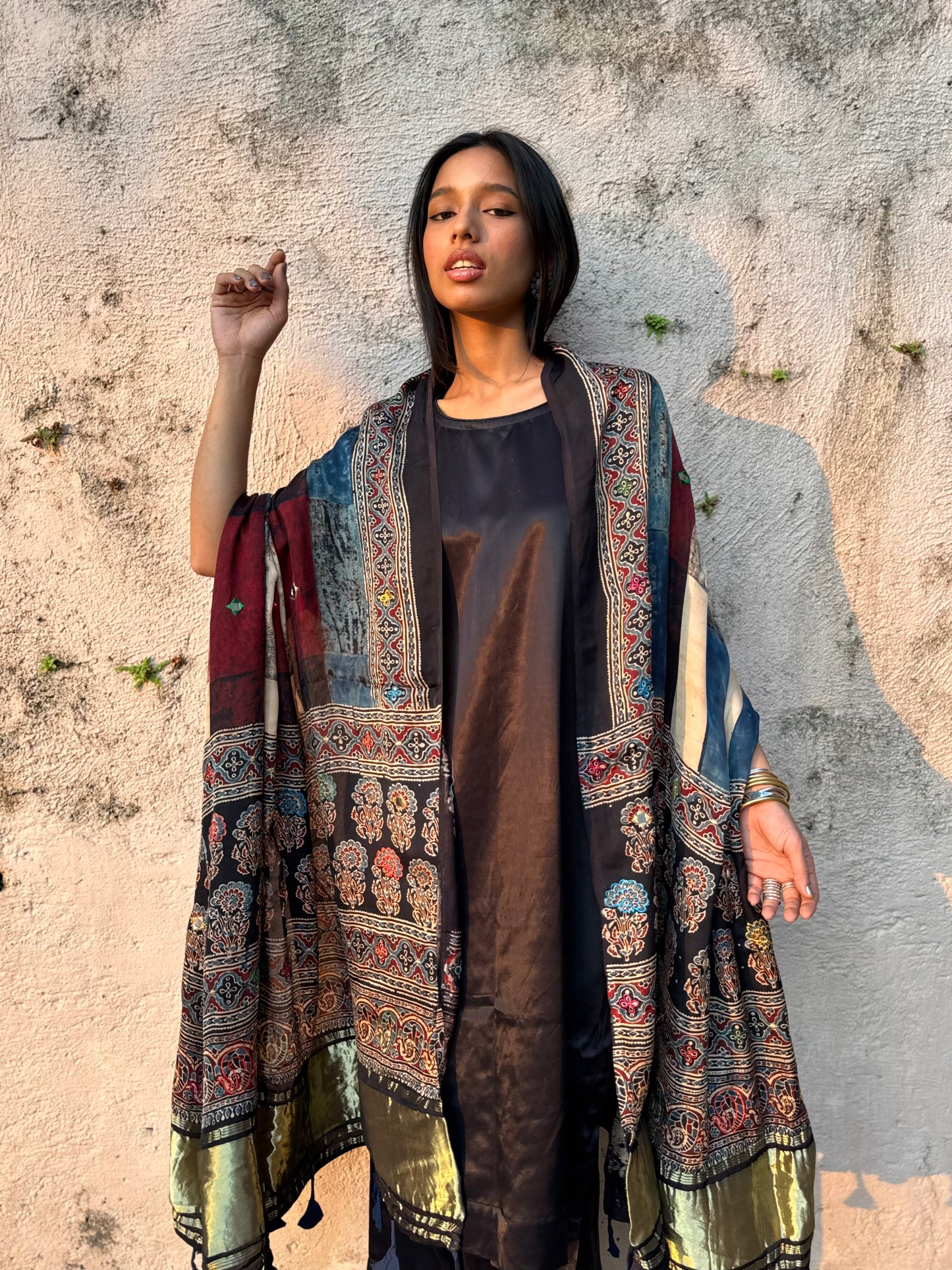 Anaya Modal Silk Embroidered Dupatta