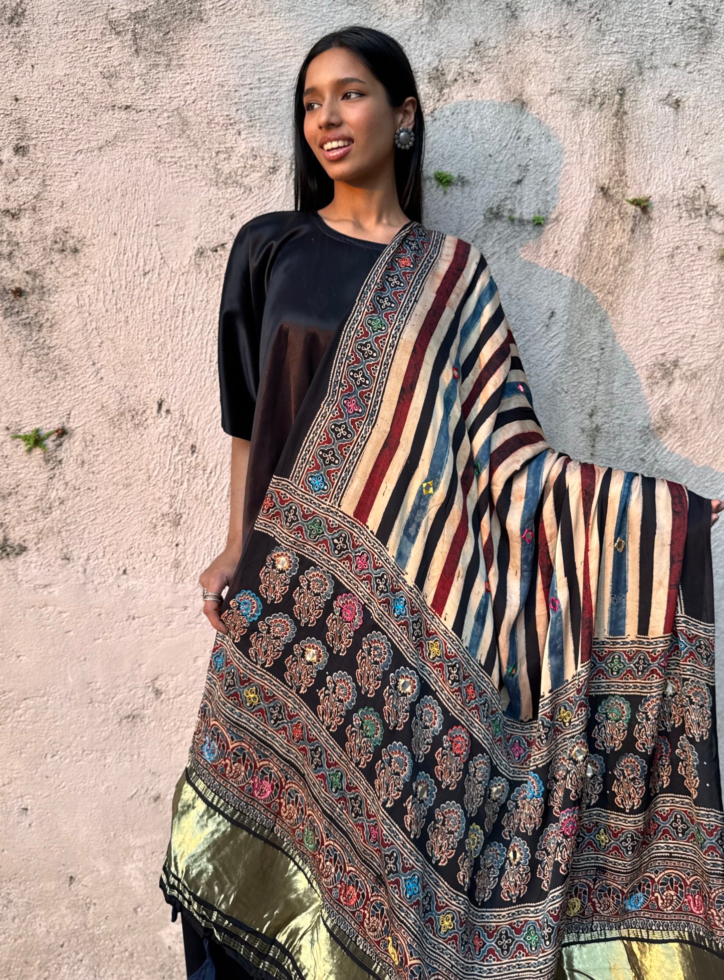 Roshni Modal Silk Embroidered Dupatta