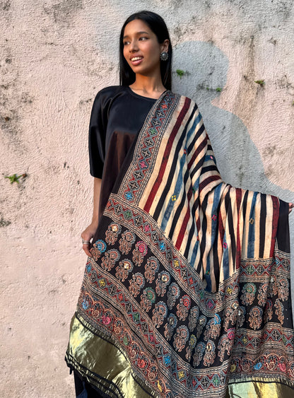 Roshni Modal Silk Embroidered Dupatta