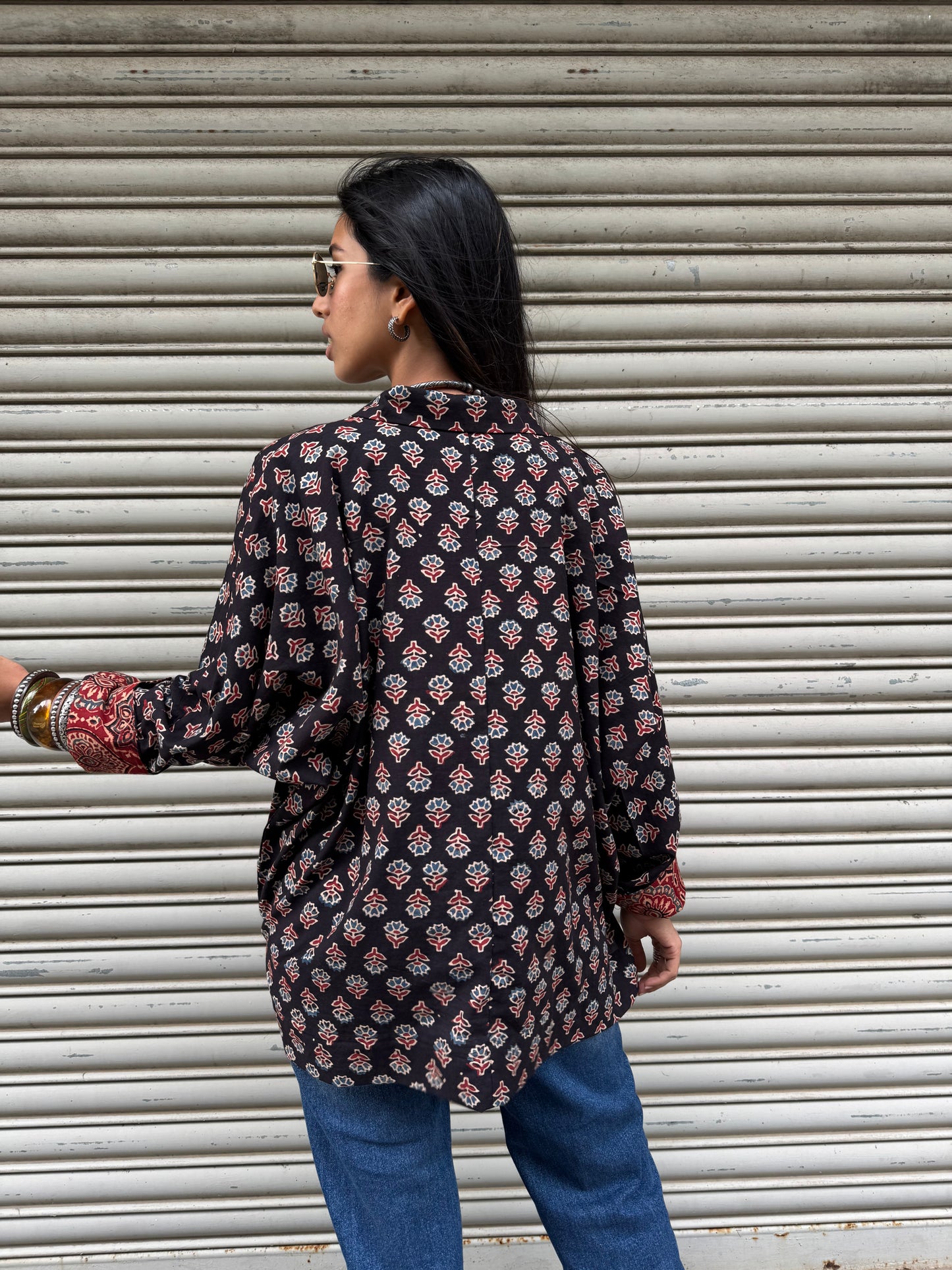 Wildflower Ajrakh Cotton Shirt