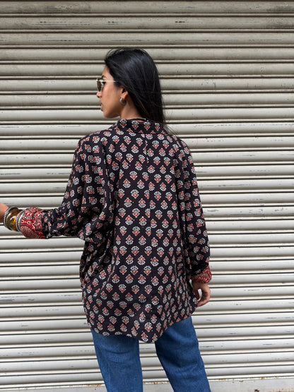 Wildflower Ajrakh Cotton Shirt