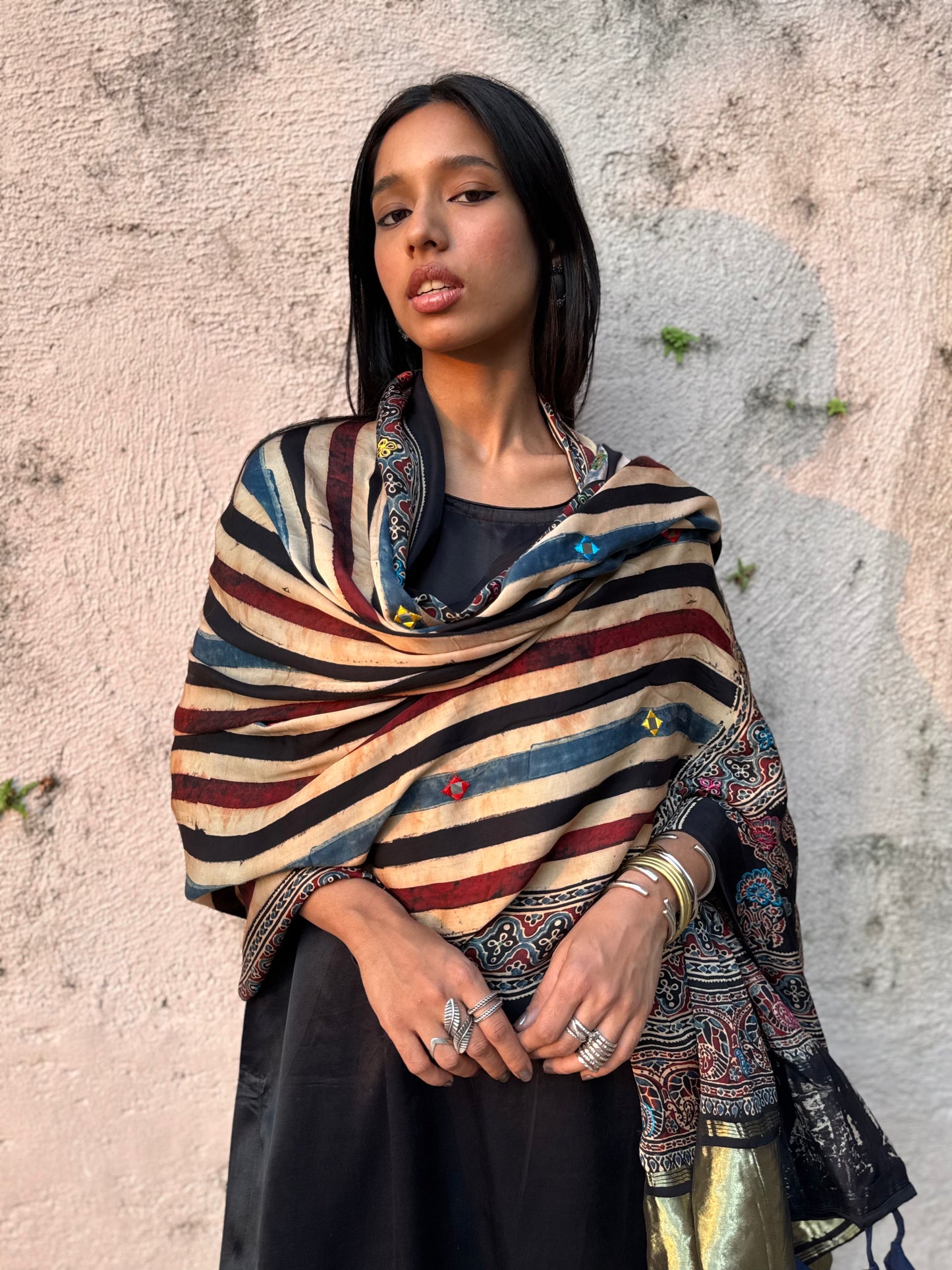 Roshni Modal Silk Embroidered Dupatta