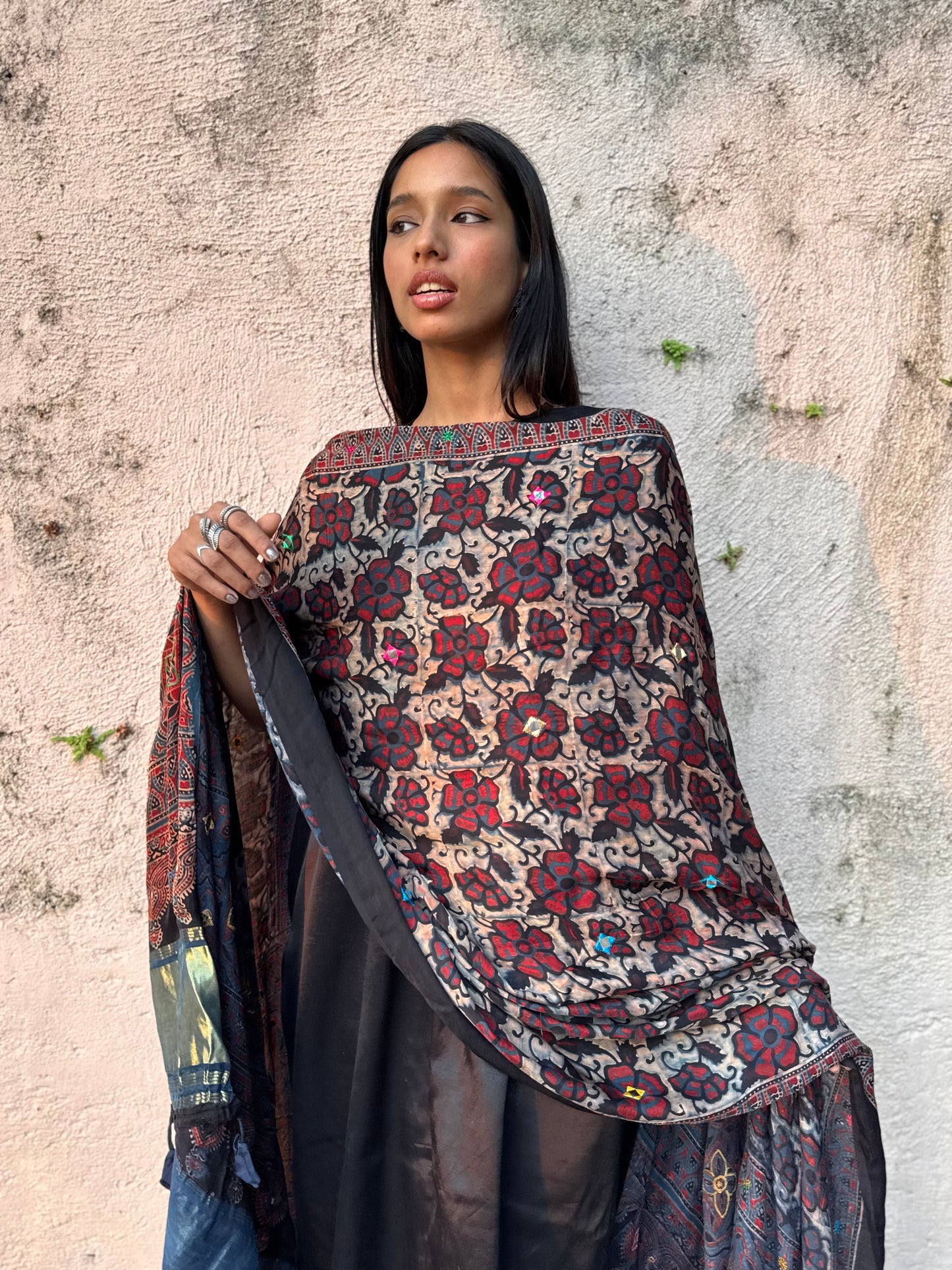 Sakhi Modal Silk Embroidered Dupatta