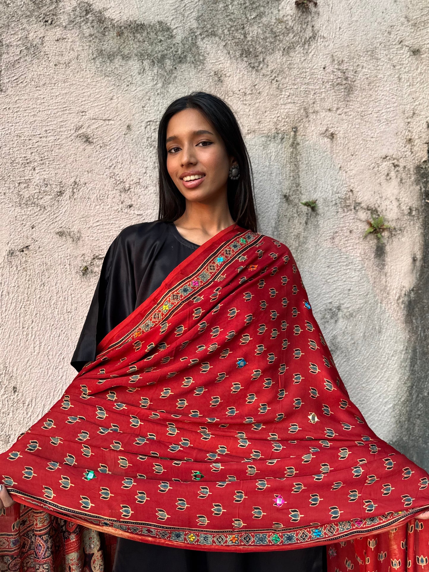 Kamal Modal Silk Embroidered Dupatta