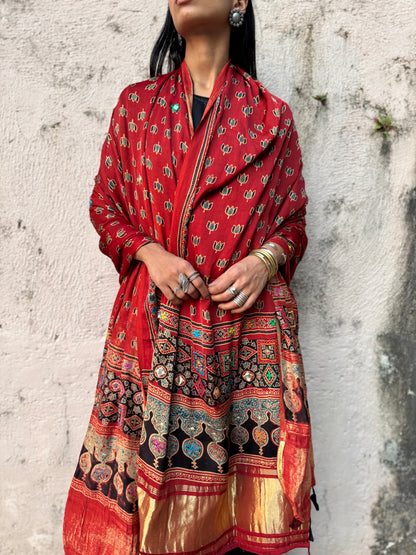 Kamal Modal Silk Embroidered Dupatta