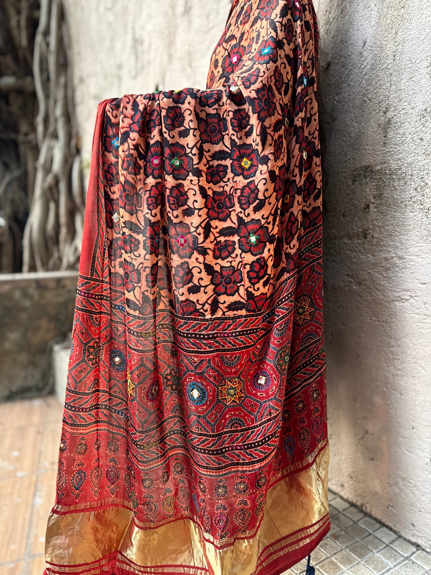 Sutra Modal Silk Embroidered Dupatta
