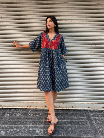 Moss Chulbuli Cotton Dress (READY TO DISPATCH)