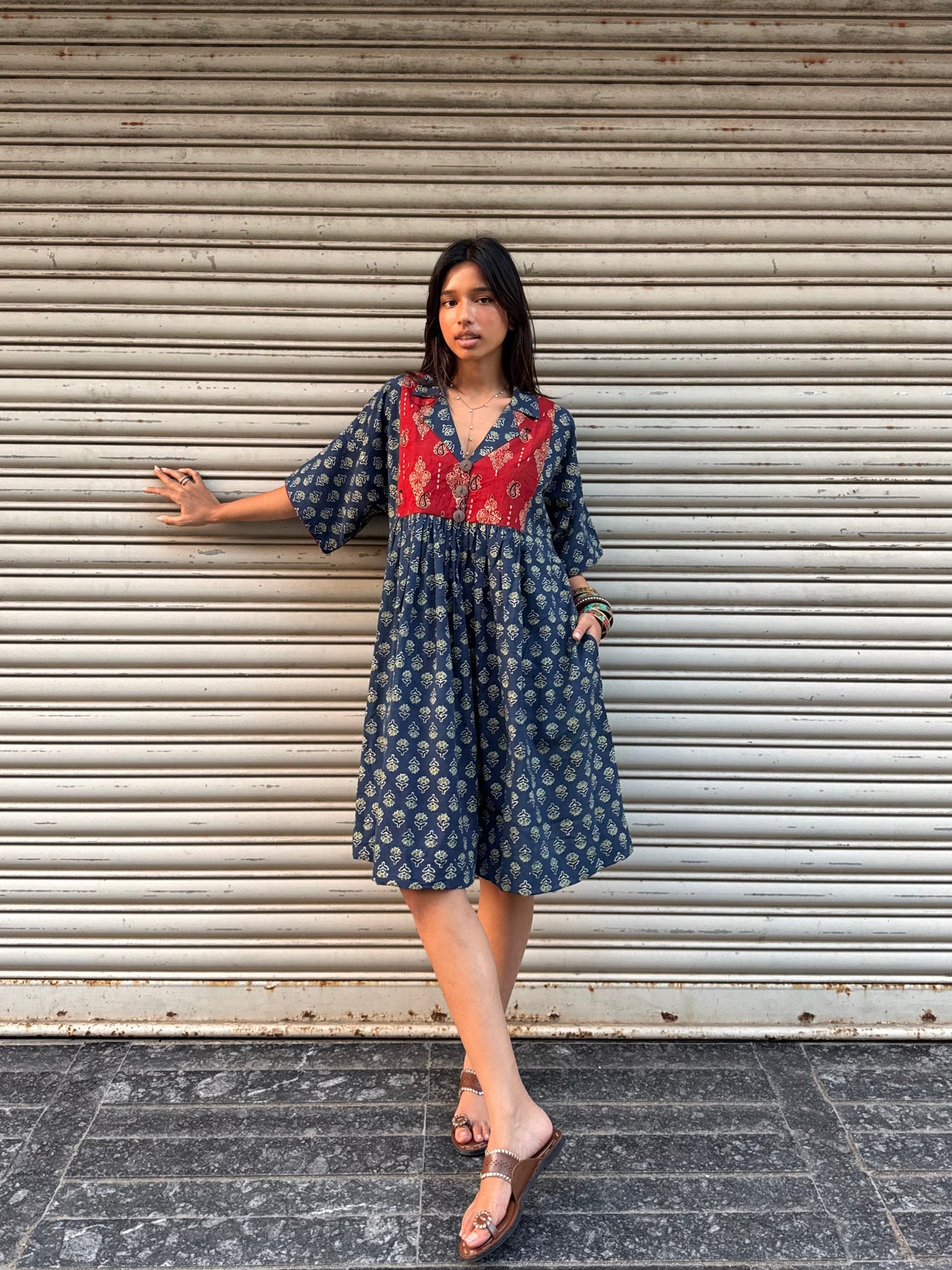 Moss Chulbuli Cotton Dress (READY TO DISPATCH)