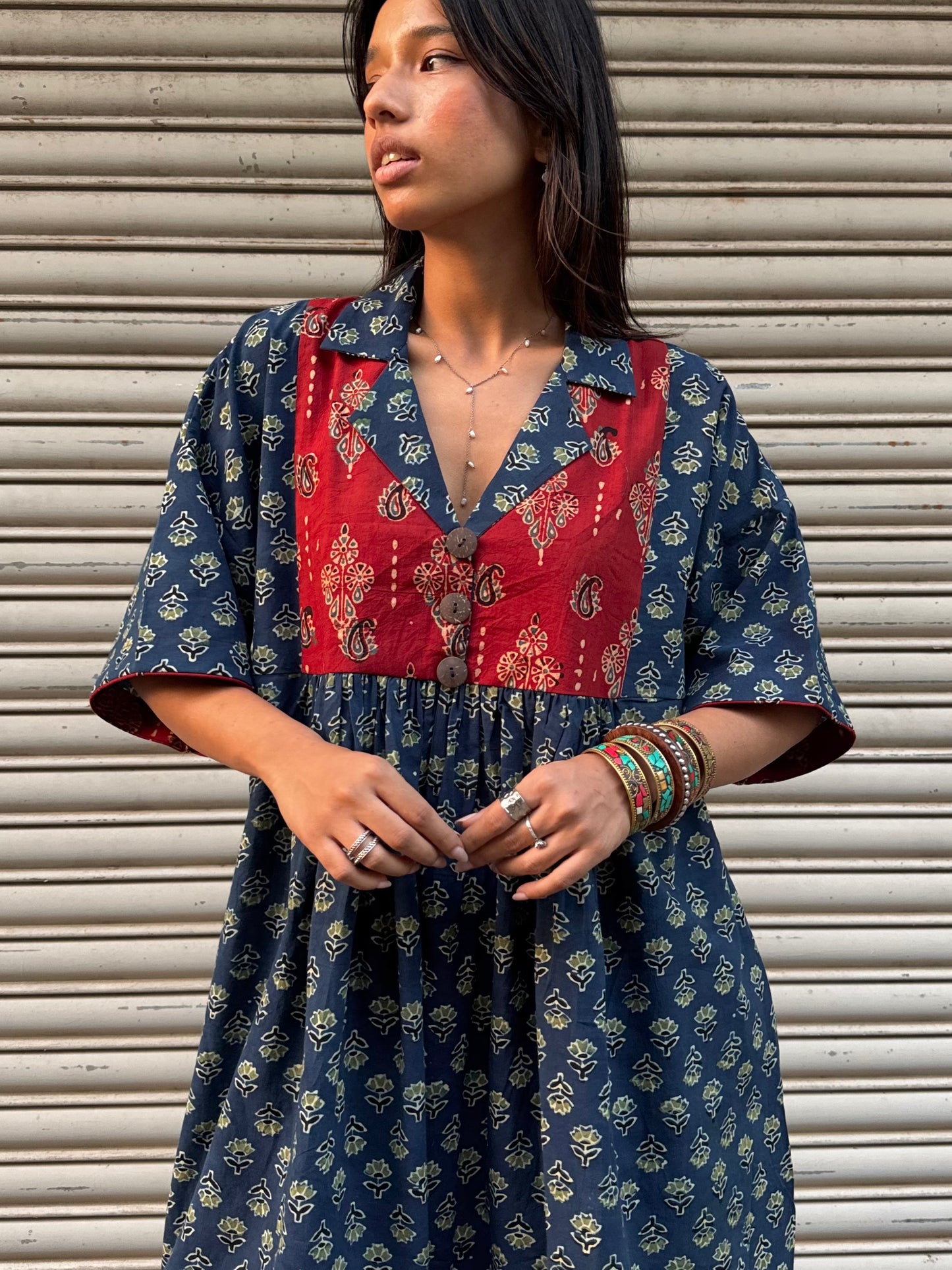 Moss Chulbuli Cotton Dress (READY TO DISPATCH)