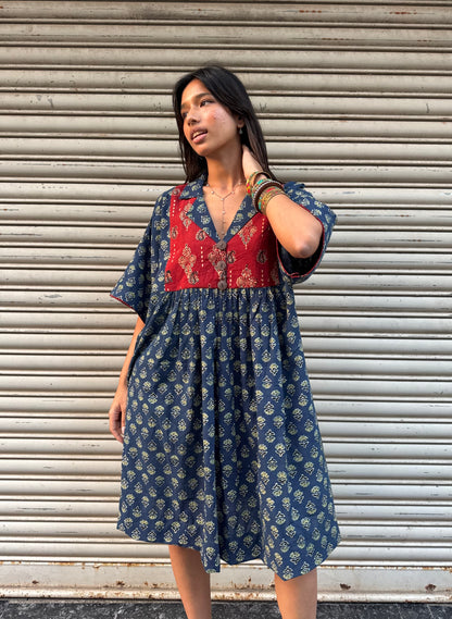 Moss Chulbuli Cotton Dress (READY TO DISPATCH)