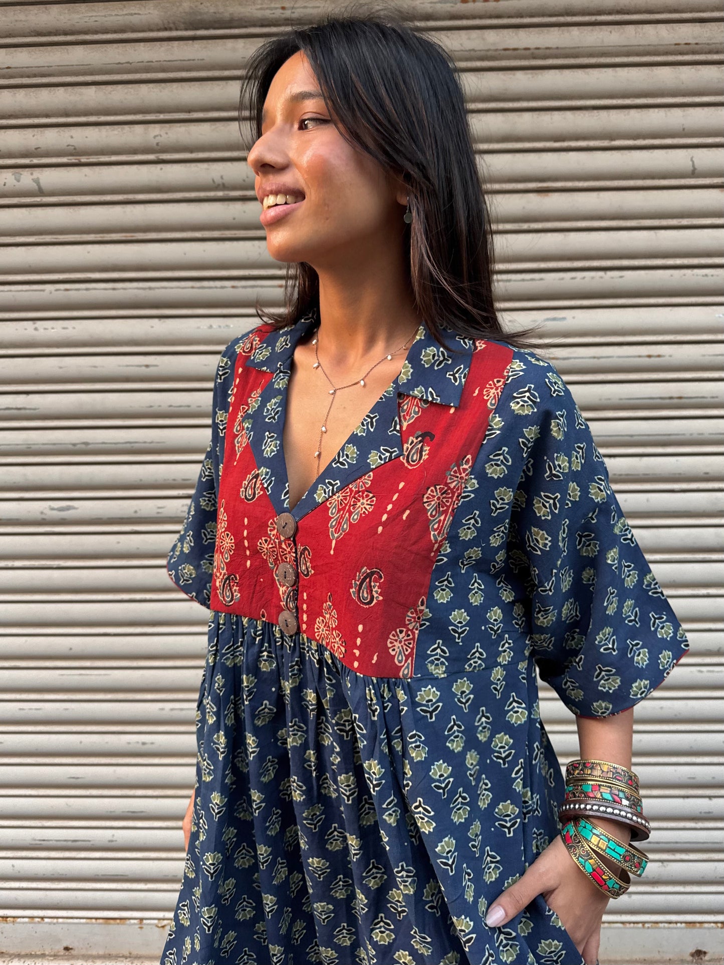 Moss Chulbuli Cotton Dress (READY TO DISPATCH)